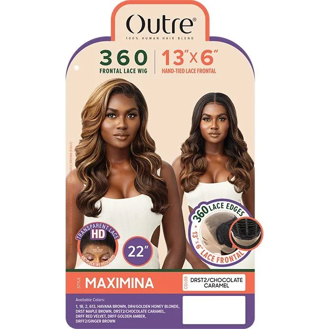 Outre 360 Frontal Human Blend Lace Front Wig 13x6 Lace Frontal - Maximina thumbnail 6