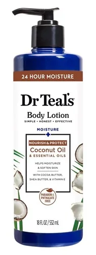 Dr Teals Body Lotion Nourish & Protect Coconut Oil 18oz<br>(Item#11001)<br><br>