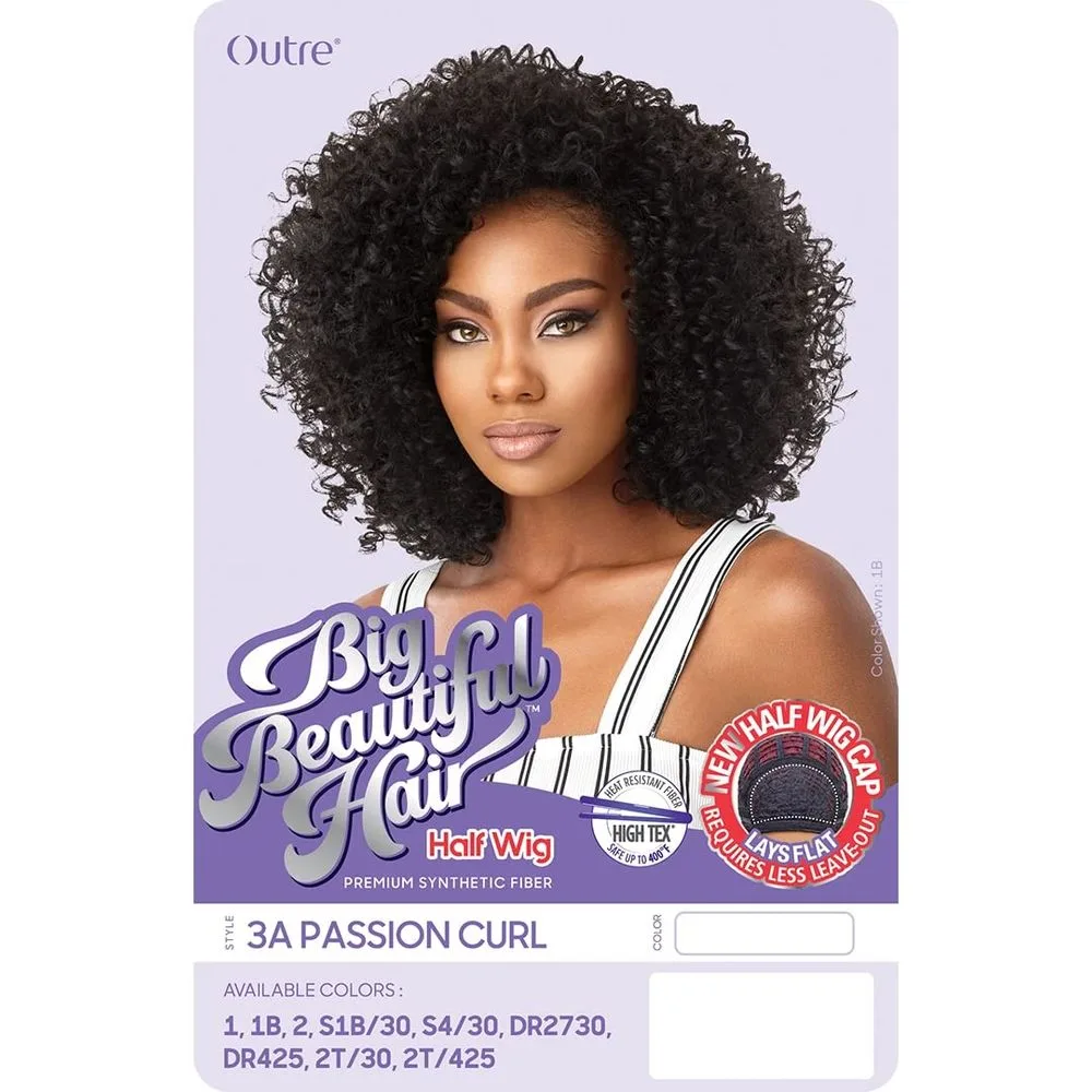 Outre Big Beautiful Hair Synthetic Half Wig - 3A Passion Curl thumbnail 4