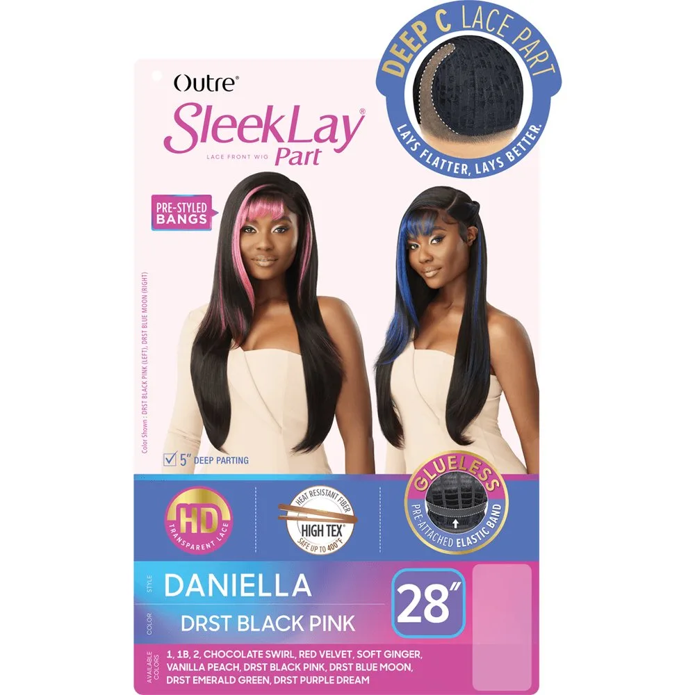Outre SleekLay Part Synthetic HD Lace Front Wig - Daniella thumbnail 7