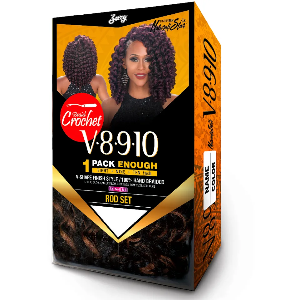 Zury: V8910 Naturali Star Synthetic Crochet Braid - Water Wave thumbnail 4