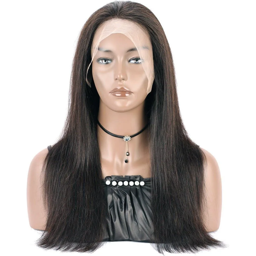 B&B Gold 13x4 100% Brazilian Human Hair Lace Front Wig - Natural Color thumbnail 2