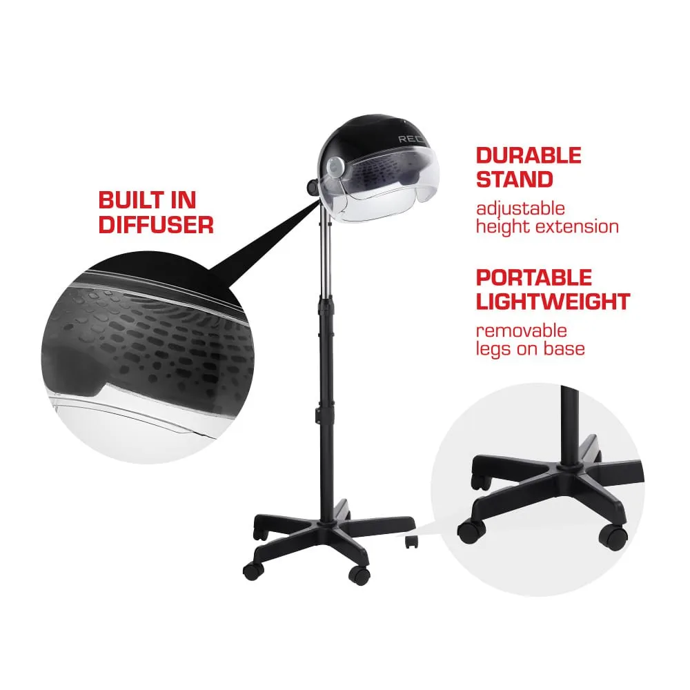 Kiss Red Pro 3000 Ceramic Stand Hood Dryer thumbnail 4