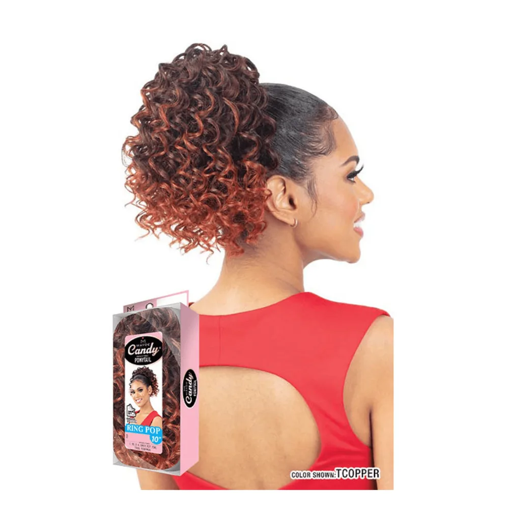 Mayde Beauty Candy Drawstring Ponytail – Ring Pop 10" alternate