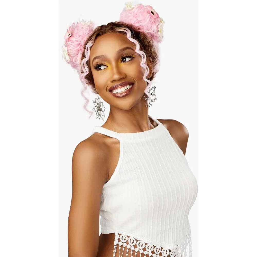 Sensationnel Shear Muse Festi-Gal Synthetic HD Lace Wig - Bubble Gal thumbnail 4