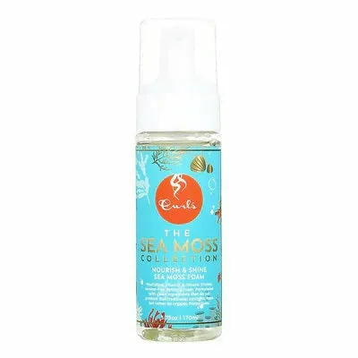 CURLS: Sea Moss Nourish & Shine Foam Mousse 5.75oz