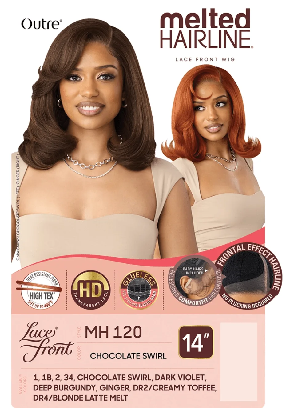 Outre Melted Hairline Synthetic HD Lace Front Wig – MH 120 thumbnail 7