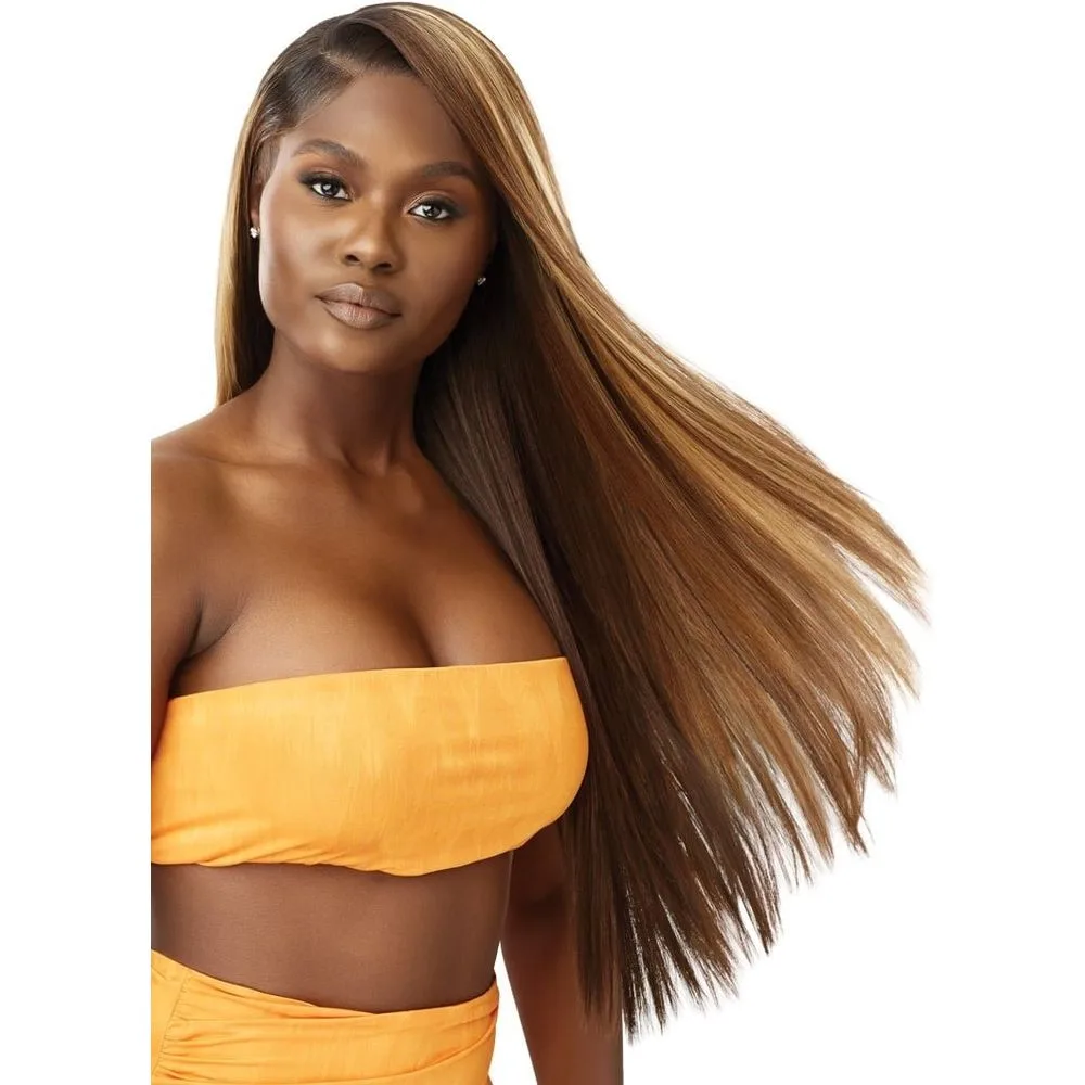 Outre Airtied 100% Fully Hand-Tied Wig Human Hair Blend - Sleek Yaki 28" thumbnail 4