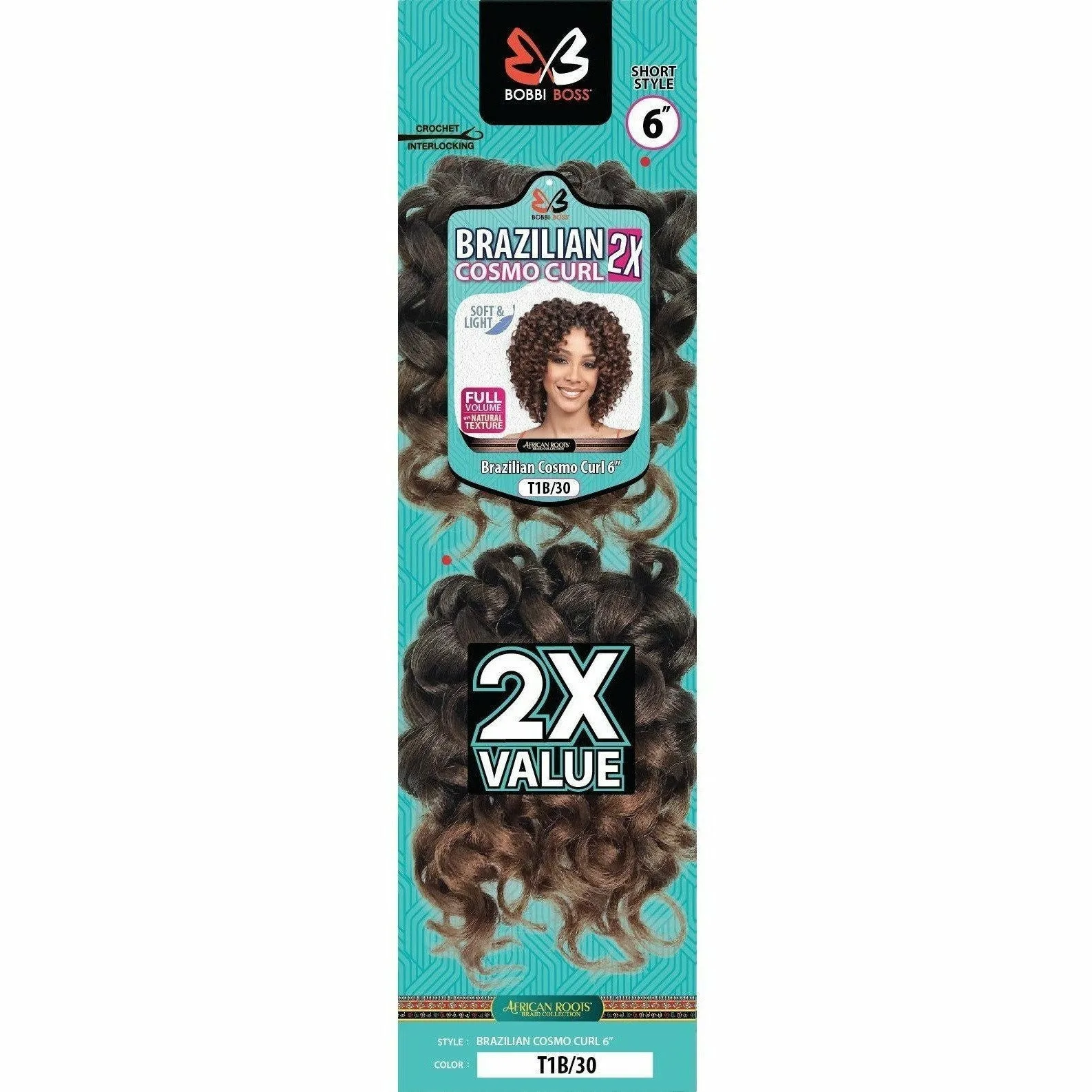 Bobbi Boss: 2X Brazilian Cosmo Curl 6" alternate