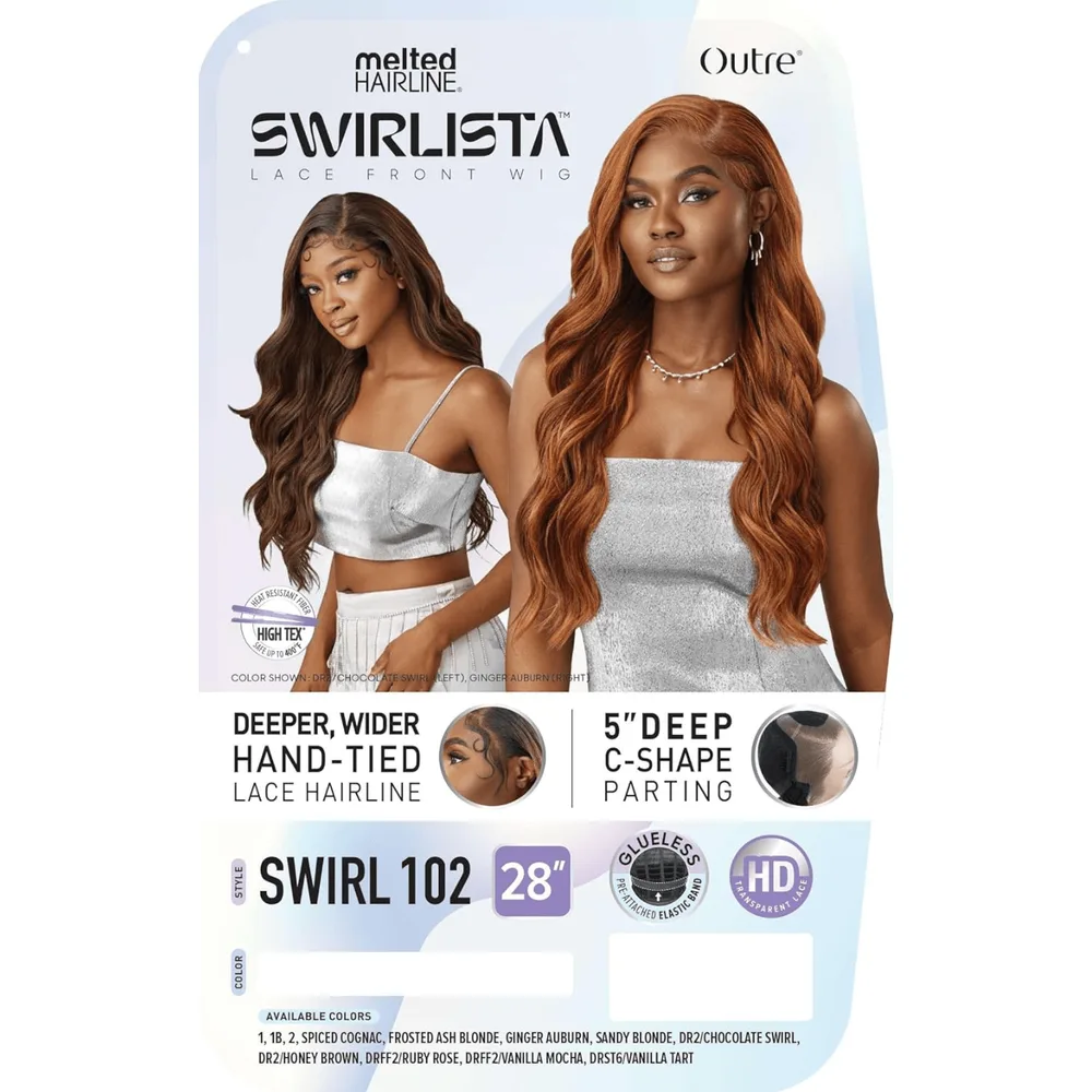 Outre Melted Hairline Swirlista HD Synthetic Lace Front Wig - Swirl 102 thumbnail 7