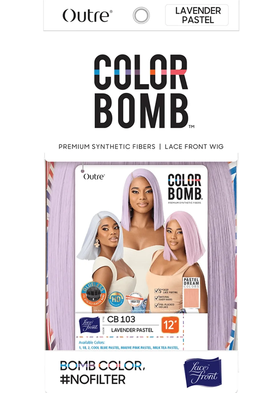Outre Color Bomb Synthetic Lacefront Wig - CB 103 thumbnail 10