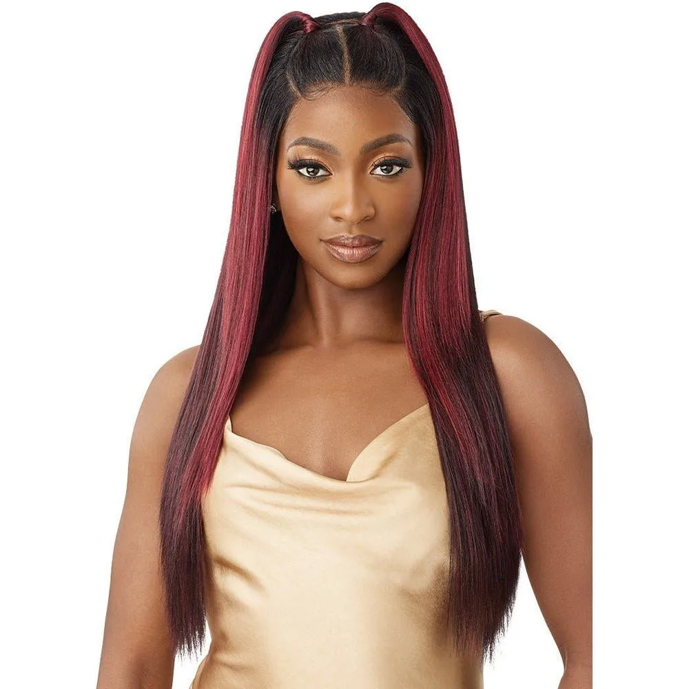 Outre 5x5 Lace Closure Wig 100% Human Hair Blend Wig - YAKI STRAIGHT 26" thumbnail 4
