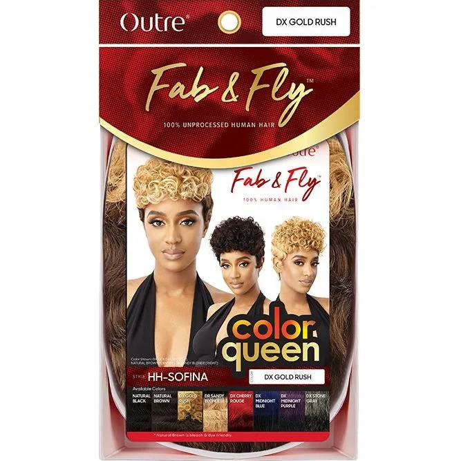 Outre Fab & Fly Color Queen Human Hair Full Wig - Sofina thumbnail 7