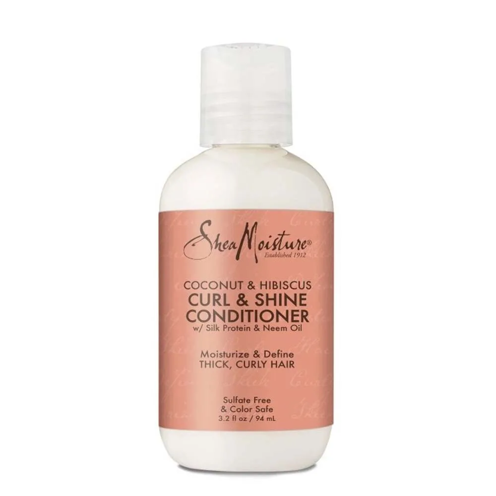 Shea Moisture Coconut & Hibiscus Curl & Shine Conditioner Travel Size (3.2 oz)