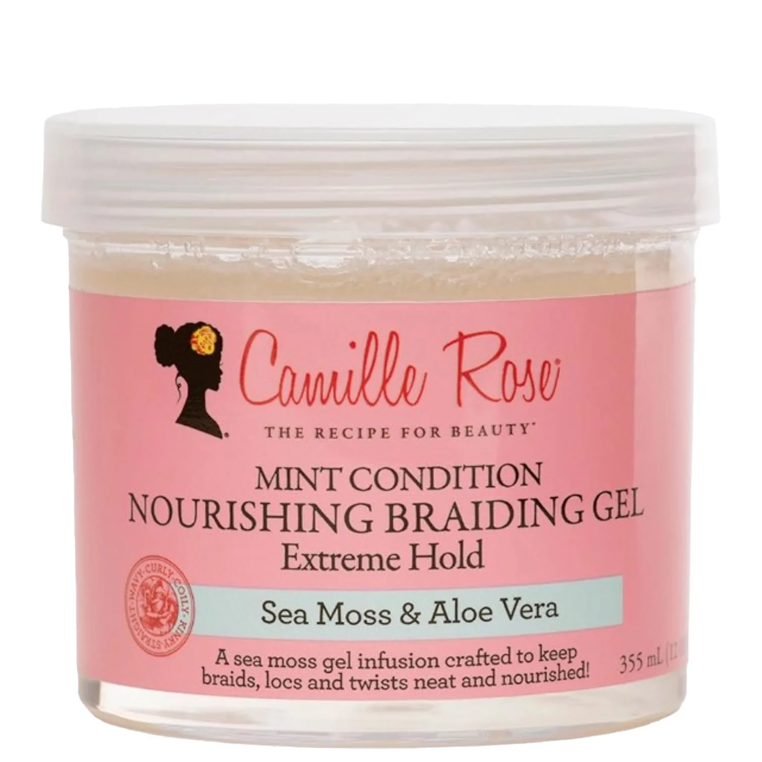 Camille Rose Mint Condition Nourishing Braiding Gel (12 oz)