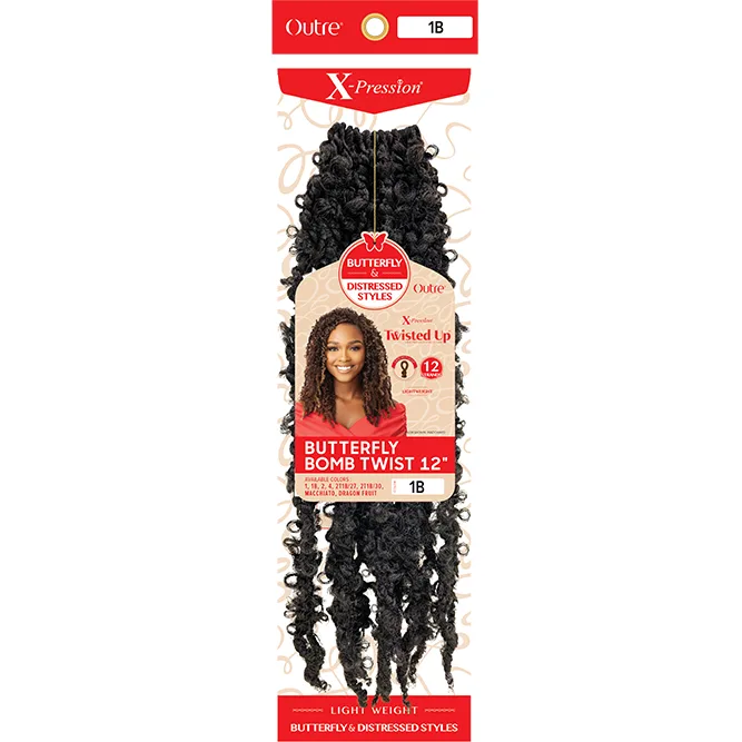 Outre: Xpression Twisted Up Butterfly Bomb Twist 12" Crochet Braids thumbnail 2