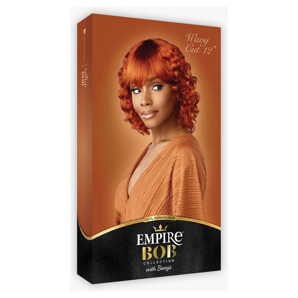 Sensationnel Empire Bob Collection 100% Human Hair Full Wig - Wavy Cut 12" thumbnail 8