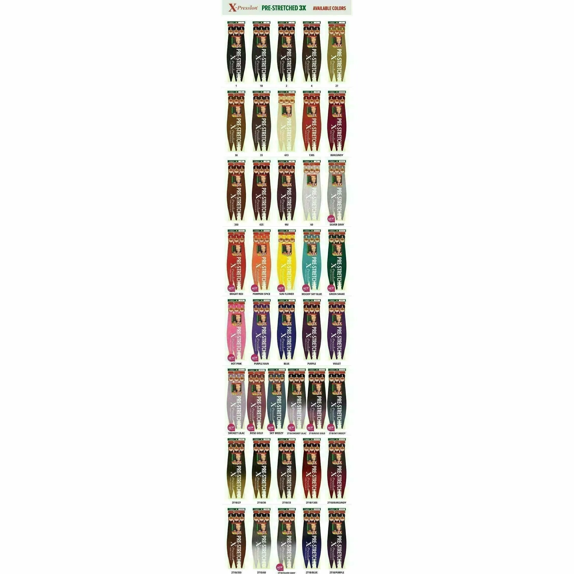 X-Pression: 3X Ultra Pre-Stretched Braid 52" thumbnail 19