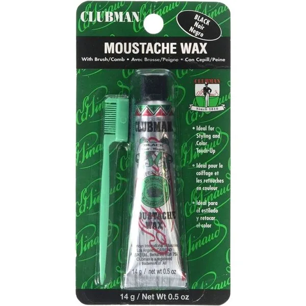 Clubman Moustache Wax - Black 0.5 oz