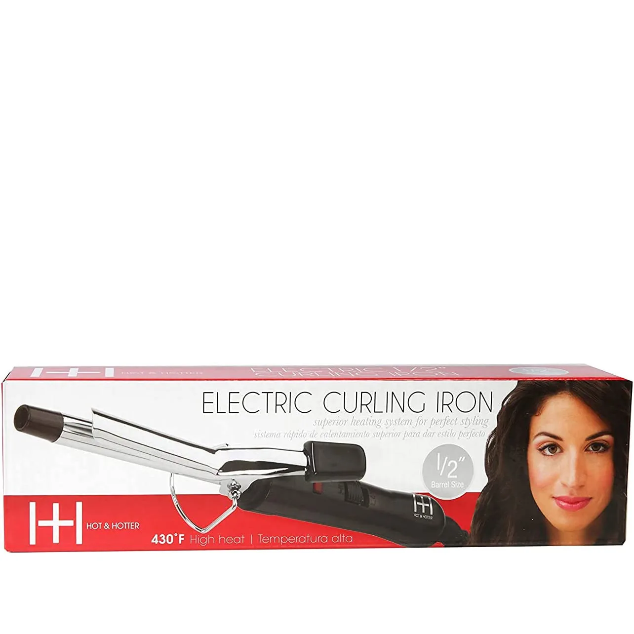 Annie Hot & Hotter Electrical Silver Curling Iron 1 1/2"