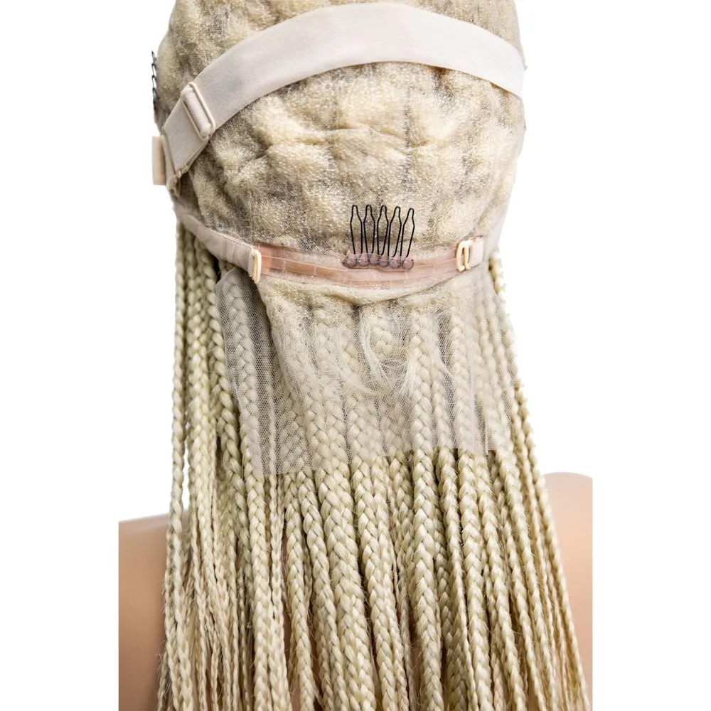 B & B Knotless Synthetic Braided Full Lace Wig - Micro Boho French Curl thumbnail 10