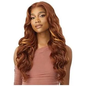 Outre 5"x 5" HD Lace Closure Lace Front Wig Human Hair Blend - Glam Curls 24" thumbnail 3