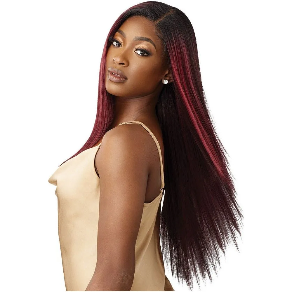 Outre 5x5 Lace Closure Wig 100% Human Hair Blend Wig - YAKI STRAIGHT 26" thumbnail 5