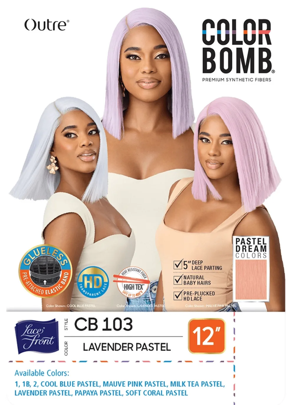 Outre Color Bomb Synthetic Lacefront Wig - CB 103 thumbnail 9