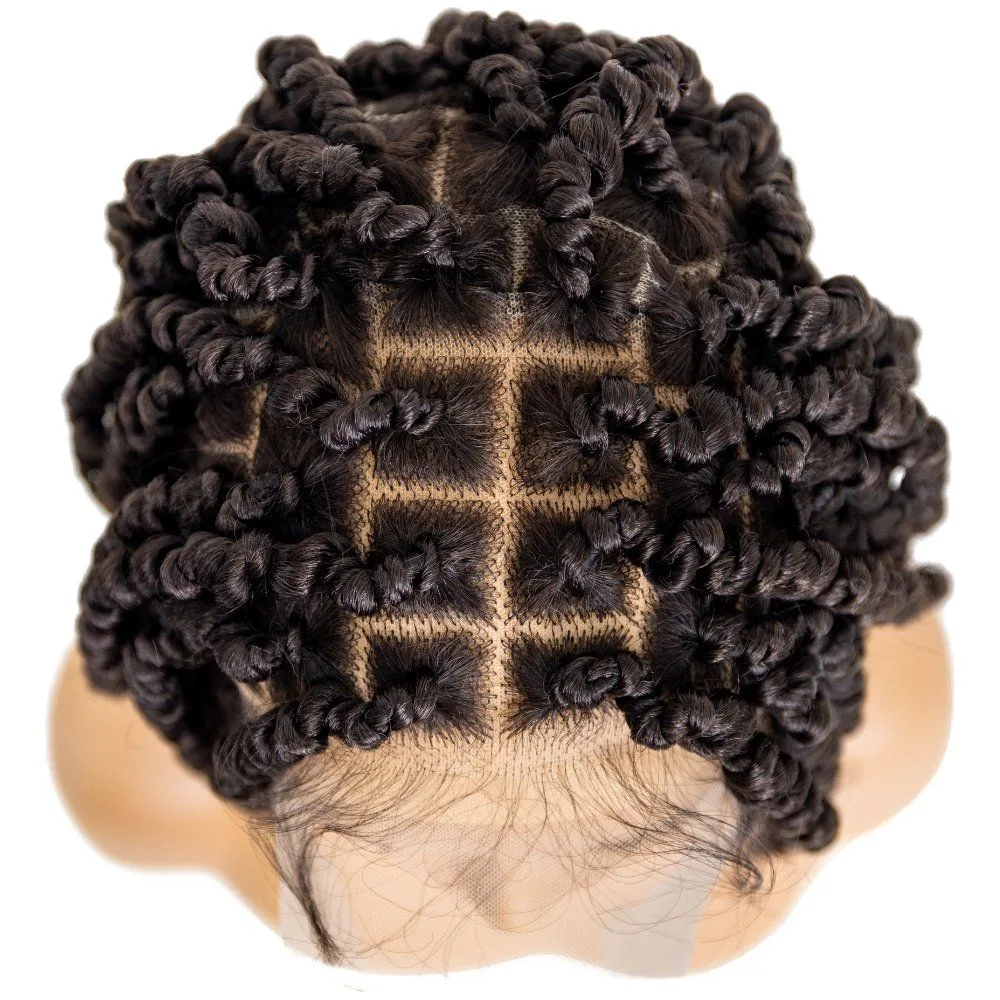 B & B Knotless Synthetic 100% Full HD Lace Wig - Spring Twist 12" thumbnail 3