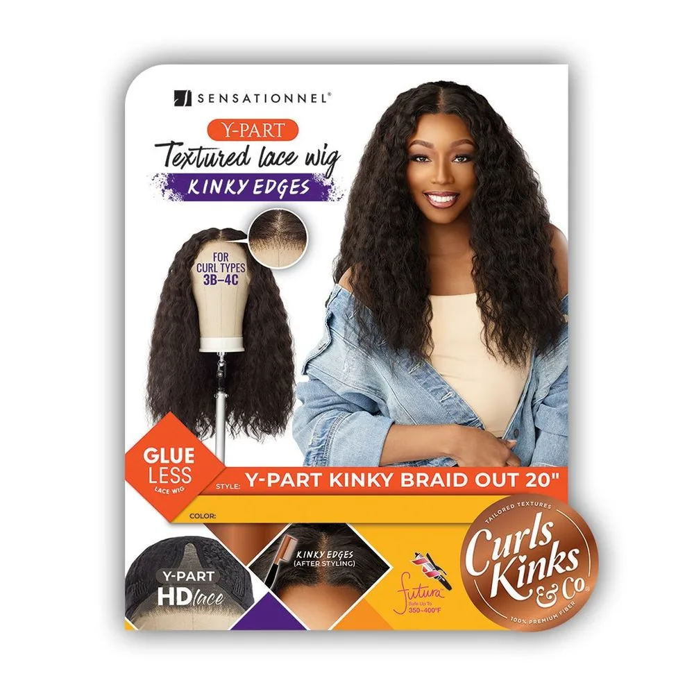 Sensationnel Curls Kinks & Co. HD Lace Y‑Part Wig – Kinky Braid Out 20″ thumbnail 5