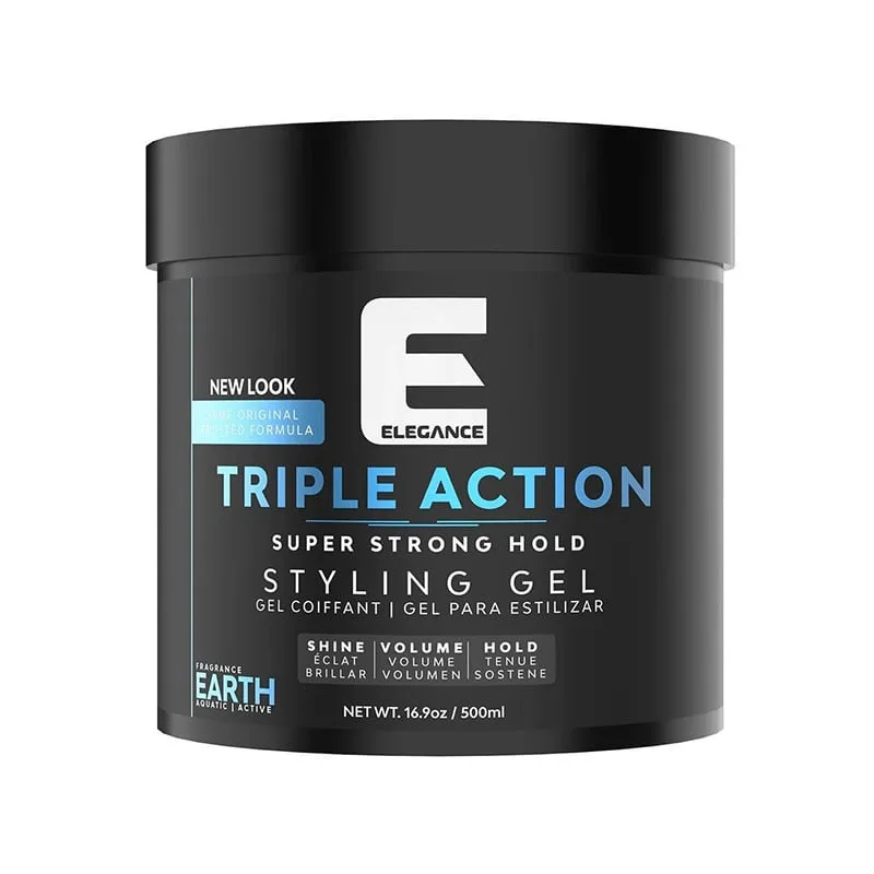 Elegance Triple Action Super Strong Hold Hair Styling Gel