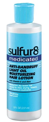 Sulfur 8 Medicated Anti-dandruff Light Oil Moisturizing Hair Lotion