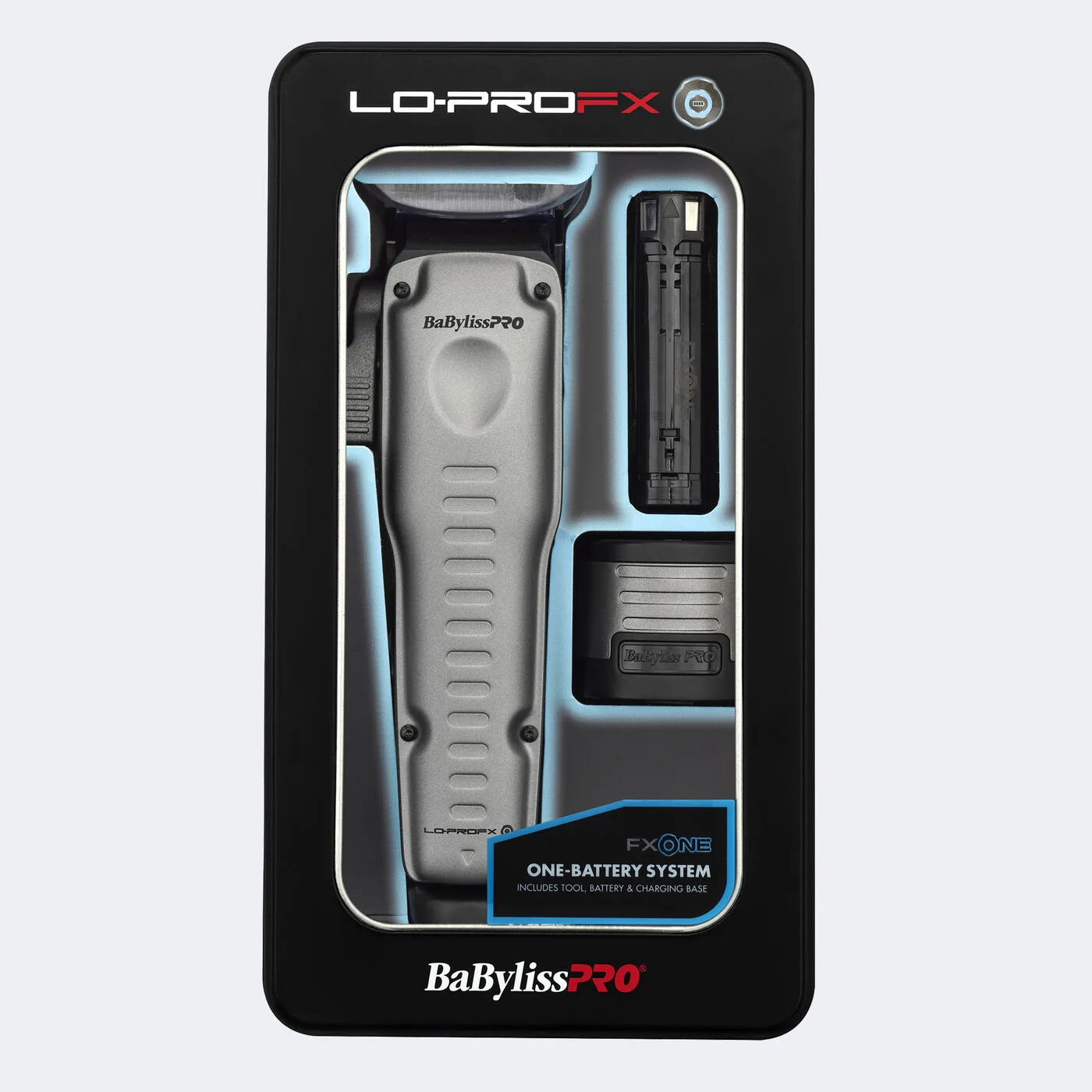BaBylissPRO FXONE Lo-ProFX Matte Gray High Performance Low Profile Clipper