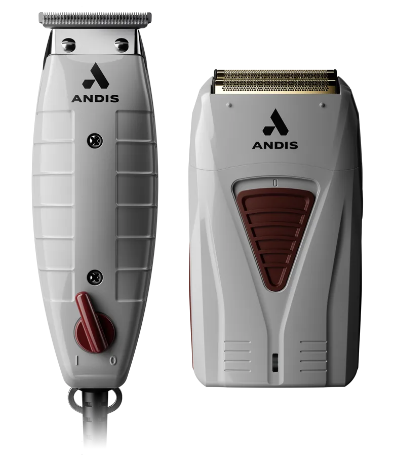 ANDIS Finishing Combo T-Outliner Trimmer & Pro Foil Lithium Titanium Foil Shaver