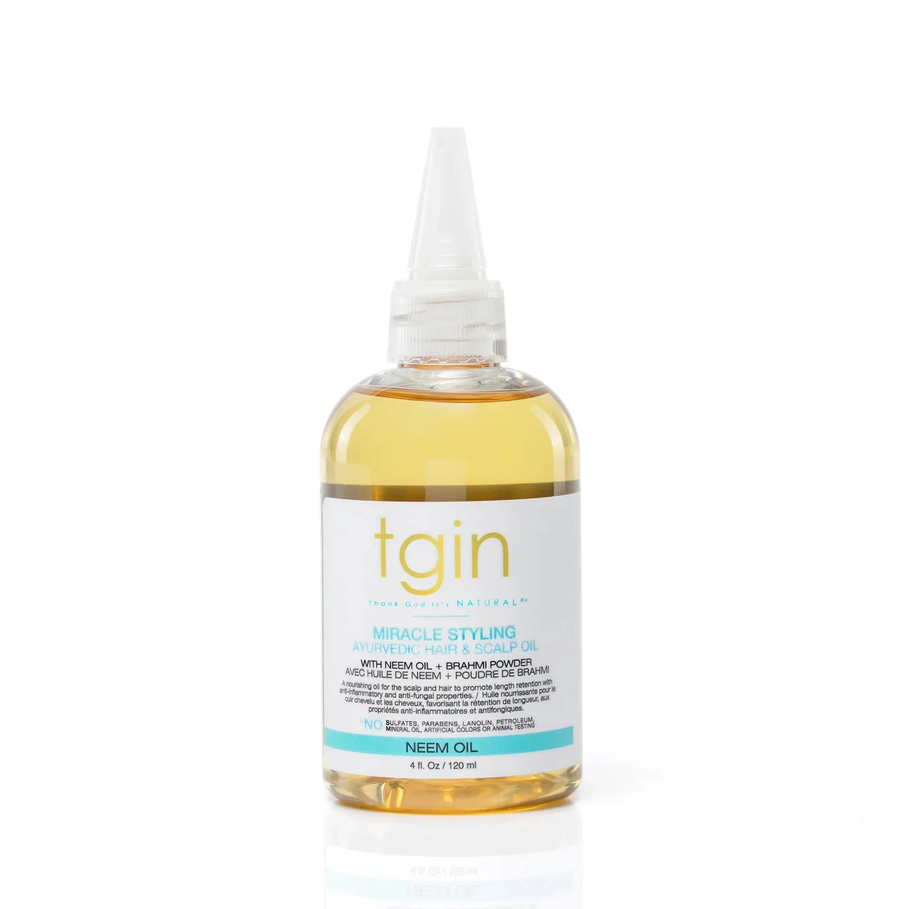 TGIN Miracle Styling Ayurvedic Hair & Scalp Oil (4 oz)